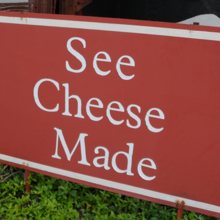 See Cheese Made Sign at Ashe County Cheese